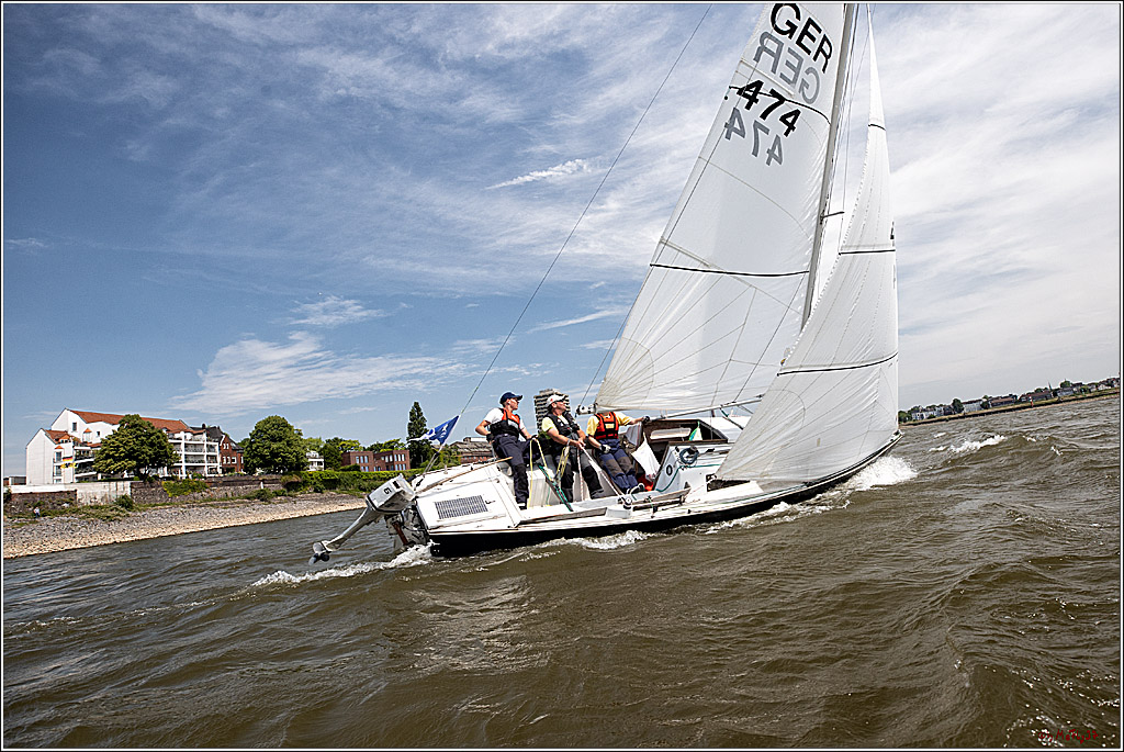 100 Jahre Rheinwoche 2022 - 3. Wettfahrt Duesseldorf  - Duisburg, 04.06.2022,